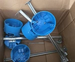 Carlon 1-GANG New Work Electrical Ceiling Box With Adjustable Hanger Bar 5PCS. Fixed Price $25.00.