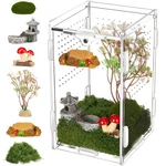 Jumping Spider Enclosure Habitat Mini Figurines Set Acrylic 3X3X6 Inch Decor. Fixed Price $26.29.