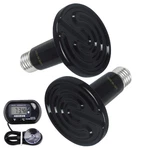 2-PACK 150W Ceramic Heat Lamp With 1-PCS Digital-thermometer, Infrared E.... Fixed Price $41.28.