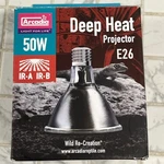 Arcadia Deep Heat Emitter 50WATT For Reptile Enclosures. Fixed Price $32.99.
