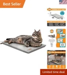 Heated Bed Pad For Indoor Cats, Thermo-kitty Mat Calming Warm Pet Heating.... Fixed Price $91.99.