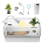 Turtle Tank Acrylic Habitat Kit With Silent Filter & Bottom Drain,uvb Basking.... Fixed Price $57.16.
