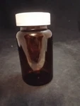 Brown Amber Glass Bottle 100CC Storage Pills Supplement Modern. Fixed Price $10.00.