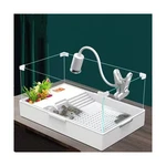 Acrylic Turtle Tank Aquarium With Quiet Water Pump, 3.96GALLONS, 360 View,. Fixed Price $64.13.
