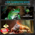 Glowup Reptile Light Fixture - Uva/uvb 10.0, Adjustable Brightness. Fixed Price $34.99.