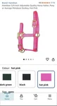 Hamilton 3/4-IN Adjustable Quality Horse Halter Pony Average Miniature Donkey. Fixed Price $12.00.
