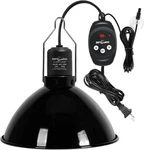 Zoo Reptile 8.5" Deep Dome Light Fixture With Dimming Thermostat Lamp 150W. Fixed Price $39.95.