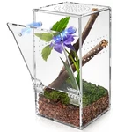 Harhana 3X3X6 Inch Mini Jumping Spider Enclosure, Acrylic Terrarium For. Fixed Price $28.49.
