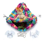 Qwr Hand-knitted Soft Lizard Hammock Double Layer Pet Bed Bearded Dragon Gecko. Fixed Price $10.00.