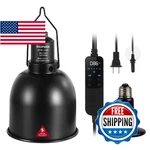 Dxophiex 5.5INCH Deep Reptile Light Fixture Heat Lamp With Thermostat,. Fixed Price $68.72.