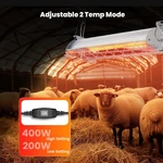 Large 400W Lamp For 60 Chicks, Chicken Coop Heater With Carbon Fiber Bul.... Fixed Price $53.95.