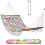 Lazy Daze Hammocks 12 Ft Double Quilted Fabric With Extra 55", Floral. Fixed Price $149.71.