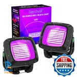 Sayitwill Rechargeable 2 Pack, 6000AMH Battery Powered Blacklight, 3. Fixed Price $60.04.
