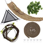 Hamiledyi Bearded Dragon Tank Accessories Lizard Large Hammock Jungle Green. Fixed Price $25.63.