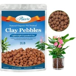 Riare 2 Lbs Organic Expanded Clay Pebbles For Plants 4MM-16MM Natural Leca Balls. Fixed Price $24.98.