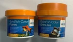Lot Of 2 Elive Goldfish Color Food Granules Bites & Flakes. Fixed Price $9.99.