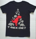 T-rex Diet Dinosaurs Food Pyramid T-shirt Tee Size Medium. Fixed Price $28.00.
