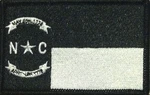 North Carolina Flag Patch With Hook Adhesive Fastener Black & White Tactical #4. Fixed Price $10.97.