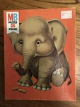 Vintage Nib Milton Bradley Pastel Pets Puzzle Cute Elephant 25PCS. Fixed Price $23.20.