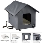 Heated Covered Cat House Shelter Electric Cord 2 Heating Pad Indoor Outdoor. Fixed Price $162.99.