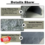 Tfwadmx Extra Large Reptile Hideout Cave Basking Platform Decor. Fixed Price $93.99.