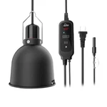 Reptile Light Fixture With Dimming Thermostat, 5.5 Inch Deep Dome Lamp Fixtur.... Fixed Price $50.73.