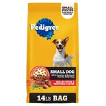 14LB/BAG Pedigree Grilled Steak & Vegetable Flavor Small Dog Adult Dry Food. Fixed Price $32.99.