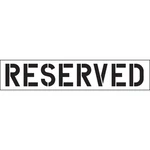 Hy-ko Reserved STENCIL-12" Letter (1 Pc.). Fixed Price $71.70.