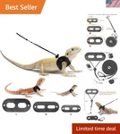 Comfort & Safety: Adjustable Leather Reptile Harness Leash Small Animals. Fixed Price $14.39.