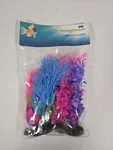 Imagitarium Aquatic Plants Pack Of 4 Fish Tank Pink Blue Purple. Fixed Price $10.99.