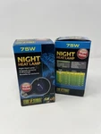 Exo Terra Set Of 2 Night Heat Lamp 75 Watt Bulbs - A19. Fixed Price $17.95.