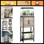 Herture 5-10 Gallon Fish Tank Stand, Metal Double Aquarium With Cabinet Fo. Fixed Price $115.89.
