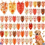 Abbylike 50-PIECE Fall Dog Bandana Set Pumpkin Triangle Kerchiefs For Pets. Fixed Price $64.73.