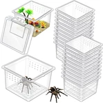 20 Pcs Insect Spider Terrariums Breeding Box Small Reptile Hatching Container Tr. Fixed Price $22.95.