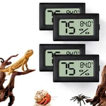 4 Pcs Rectangle Reptile Thermometer And Humidity Gauge For Bearded Dragon Acc.... Fixed Price $19.42.