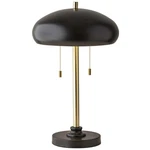 Adesso 1562-21 Cap Table Lamp Black And Antique Brass. Fixed Price $130.00.