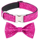 Girl Collar With Bow, Bling Female Bowtie For Small Medium Dog.... Fixed Price $42.81.
