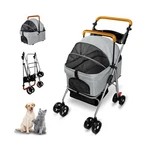 Pet Stroller With Storage Basket And Cup Holder, Folding Dog Jogger... Fast Ship. Fixed Price $123.99.