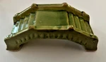 Vintage Green Ceramic Bridge For Bonsai Terrarium Signed Enesco Made Japan. Fixed Price $12.00.