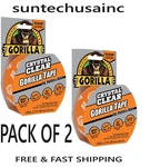 Pack- Crystal Clear Gorilla Tape 1.88 In 27 Ft Heavy Duty Flexible Outdoor. Fixed Price $13.24.