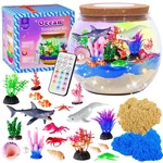 Gifmore Ocean Terrarium Kit For Kids With Led Night Light & Remote Control, O.... Fixed Price $34.22.