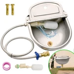 Boajf Automatic Dog Water Dispenser With Drain Hole & Valve, Stainless Ste. Fixed Price $78.13.