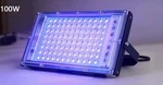 100W Led Black Light, Powerful Uv Panel IP65 395NM Lamp 220V Euro Plug Type. Fixed Price $21.00.