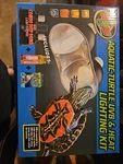 Zoo Med Aquatic Turtle Uvb & Heat Lighting Kit Double New. Fixed Price $48.50.