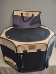 Octagon Soft Side Play Yard By Petmate Dog Puppy Portable With Carrying Bag. Fixed Price $39.89.