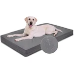 Vonabem Xl Waterproof Washable Dog Bed 42" Crate Pad Ortho Foam Antislip Grey. Fixed Price $37.92.