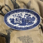 1 Wood & Sons England Willow Vitrified Ware By Albert Pick Co. Oval Plate. Fixed Price $14.00.