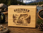 Beginner Trout Box Starter Kit By Pennino Outdoors Fishing 18 Flies. Fixed Price $69.99.