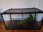 Zoo 67 Gallon Reptile Glass Terrarium Double Hinge Door With Screen. Fixed Price $220.00.