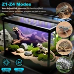 Reptile Light 28.5 18W Led Uva Uvb Lamp With Auto Modes& Timer For Terrariums. Fixed Price $86.99.